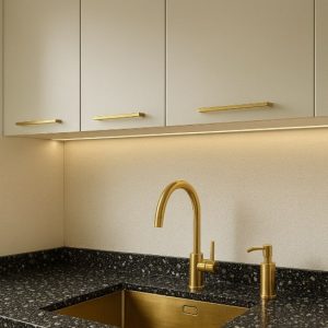 Blaty Kuchenne z konglomeratu  Technistone  Taurus Terazzo Black