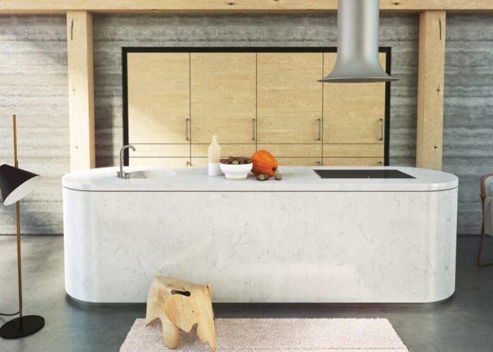 Blaty kuchenne z konglomeratu Caesarstone 5141 Frosty Carrina