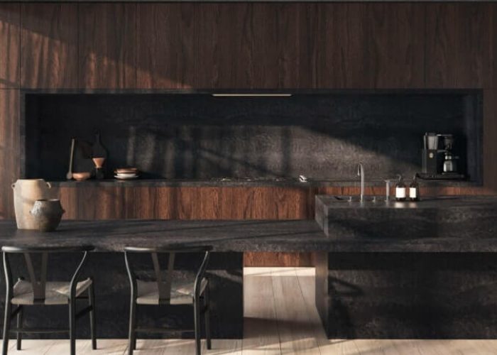 Blaty kuchenne z konglomeratu Caesarstone 5810 Black Tempal