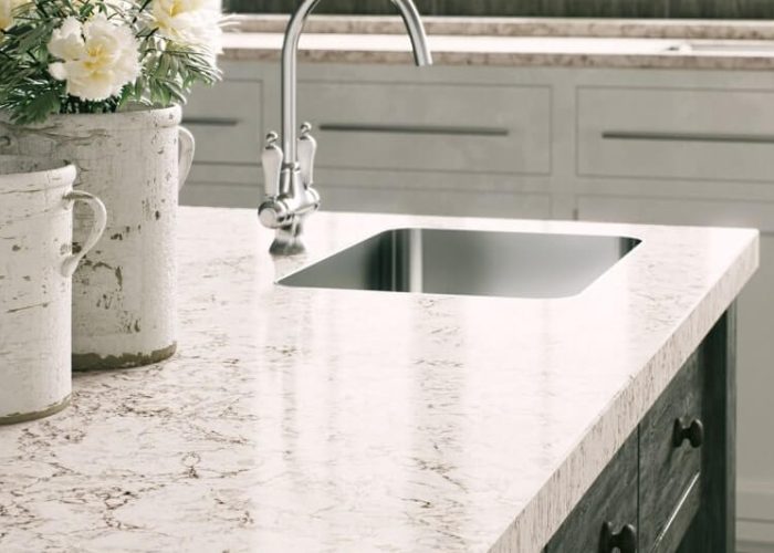 Blaty kuchenne z konglomeratu Caesarstone 6046 Moorland Fog