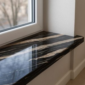 Parapety wewnętrzne i zewnętrzne z kwarcytu naturalnego