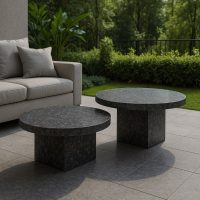 Stolik kawowy z granitu Steel Grey – nowoczesny i wytrzymały