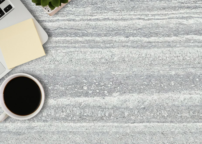 Blaty kuchenne z konglomeratu Siquartz TRAVERTINO GREY