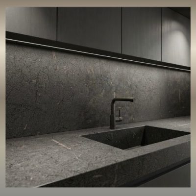 Wyprzedaż blatów kuchennych z granitu Ice Black