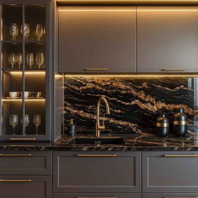 Blat kuchenny z granitu Fusion Black
