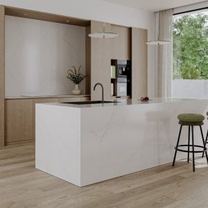 Blat kuchenny z konglomeratu kwarcowego Mistral White